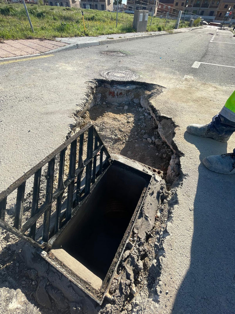 Obras de pocería en Pozuelo de Alarcón
